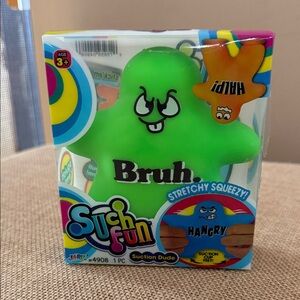 Suction Dude Such Fun Stretchy Squeeze Suction Dude Hey Bruh!!- Green 🔥 Trending